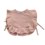 CALAMARO gilet tinta unita con balze Rosa per Neonata 14015 ROSA CALAMARO 