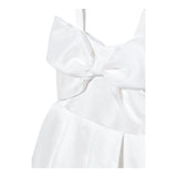 Abel & Lula Abito Giromanica Tinta Unita per Bambina 5031 BIANCO ABEL & LULA 