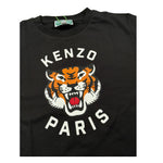 Kenzo T-Shirt Girocollo Tinta Unita con Stampe per Bambina K61137X NERO KENZO 