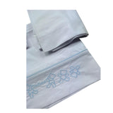 Le Bebe' Lenzuola Set 3 Pezzi Tinta Unita con Stampa per Neonato LBB5299 BIANCO LE BEBE' 