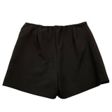 MISS BLUMARINE short tinta unita con elastico in vita e brillantini Nero per Bambina IF4018X NERO MISS BLUMARINE 