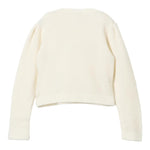 MISS BLUMARINE maglia girocoll tinta unita cn strass Panna per Bambina IF4088MA39P PANNA MISS BLUMARINE 