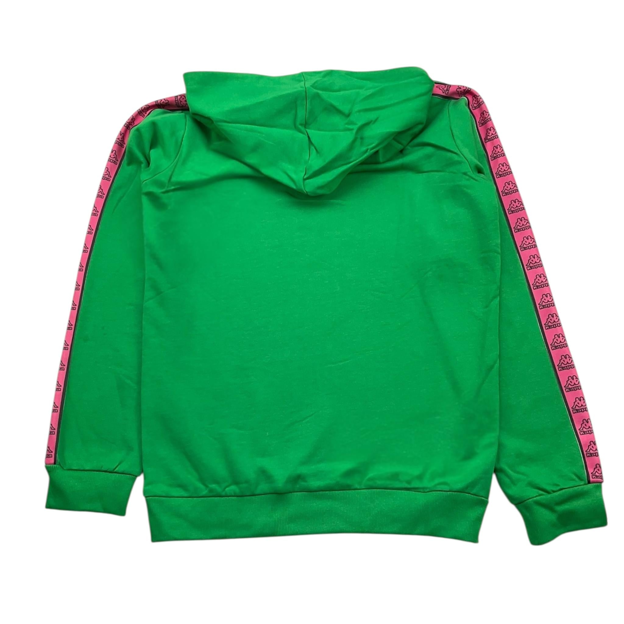 KAPPA felpa tinta unita con stampa e cappuccio Verde per Bambina 341Y17W VERDE KAPPA 