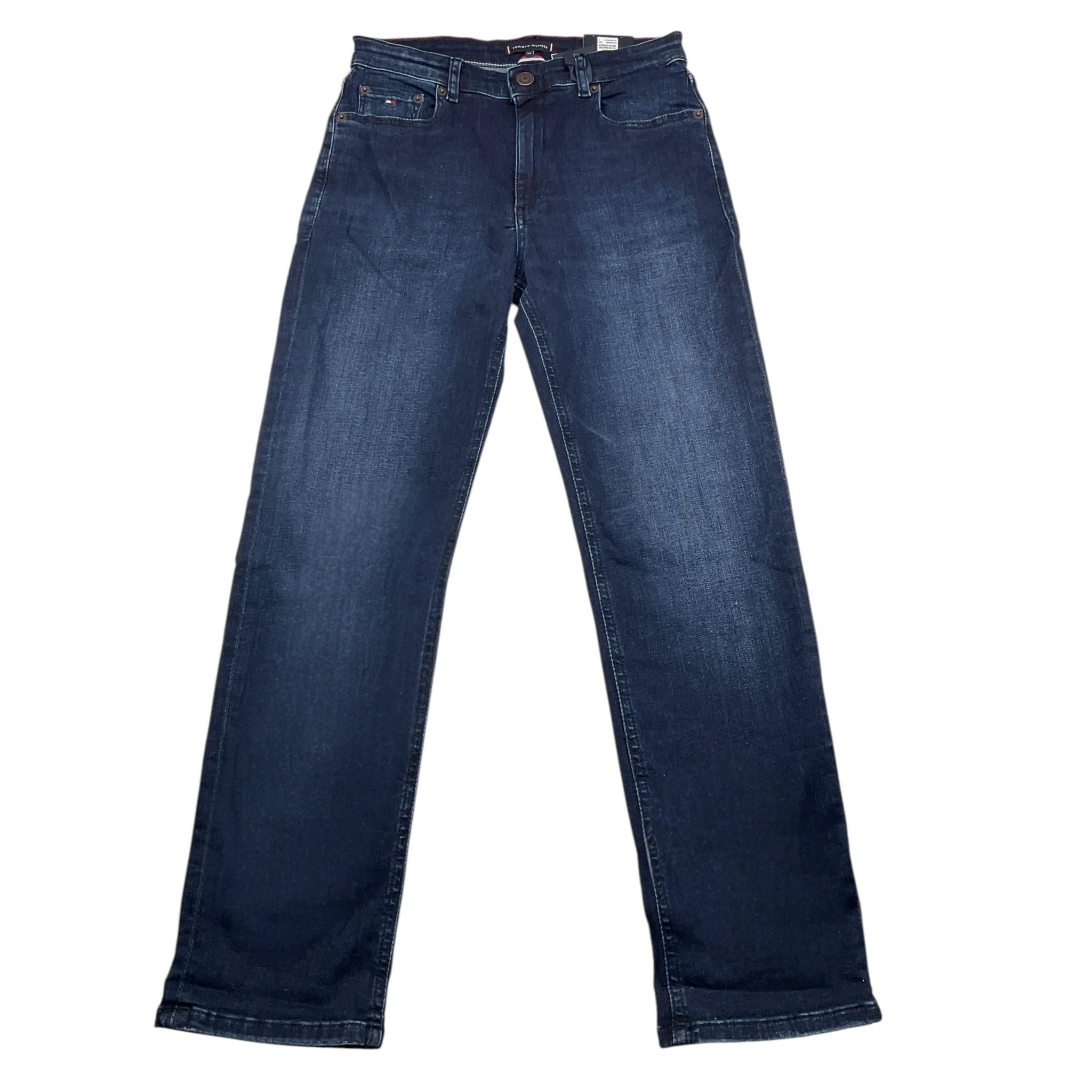 TOMMY HILFIGER jeans tinta unita con girovita regolabile Blu per Bambino KB0KB09180 BLU TOMMY HILFIGER 