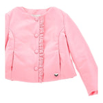Monnalisa Giubbino Tinta Unita con Rouches per Bambina 17E105 ROSA MONNALISA 