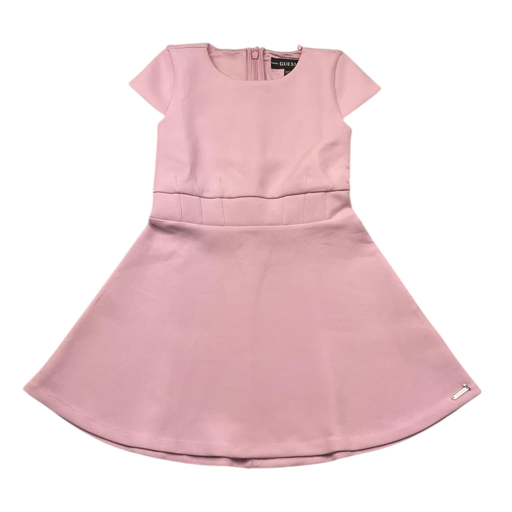 Guess Abito Mezza Manica Tinta Unita per Bambina K2RK19FL03S ROSA GUESS 
