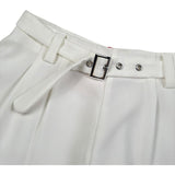 Alice Pi Short Tinta Unita con Cinturino per Bambina GA5033X BIANCO ALICE PI 