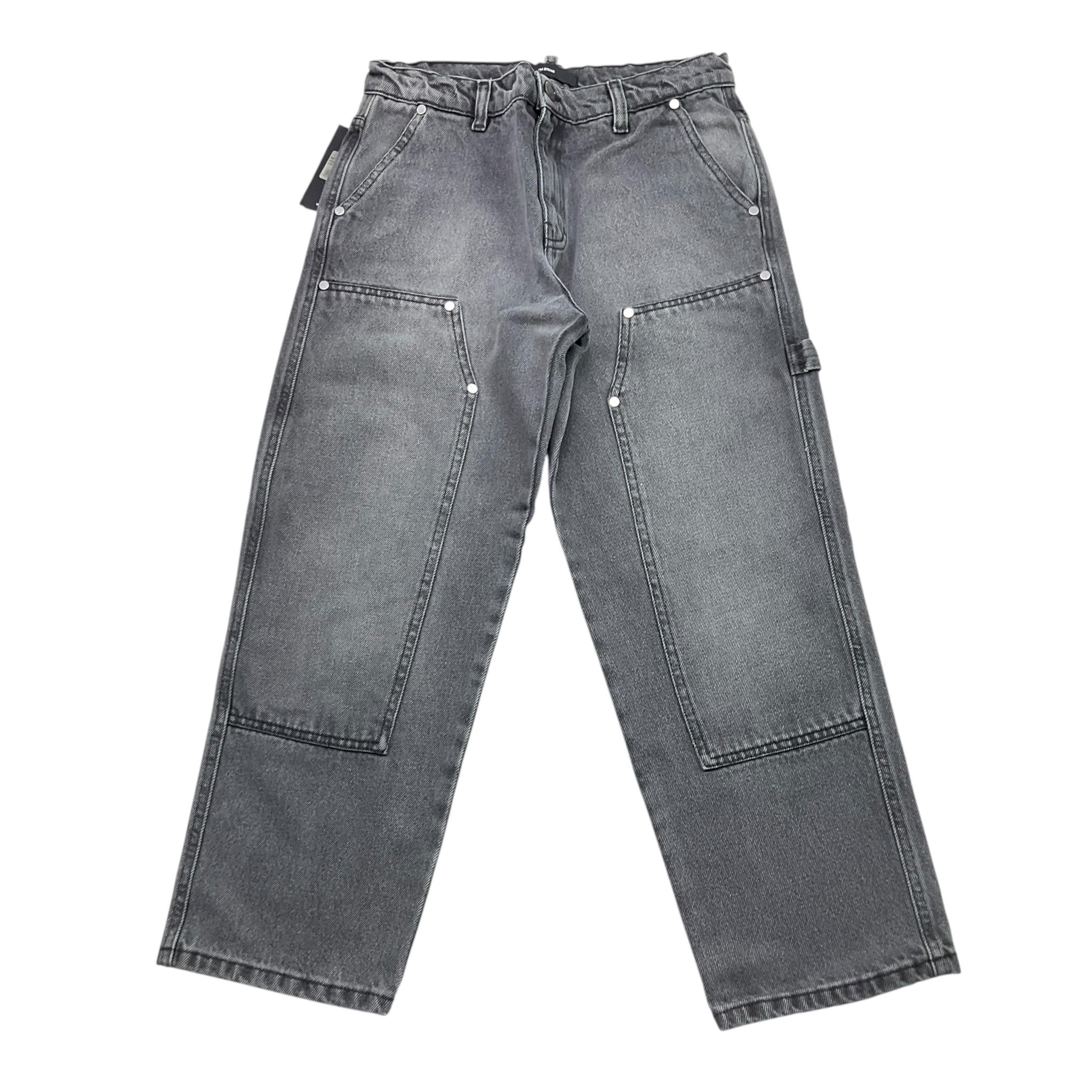 I'M BRIAN jeans tinta unita con girovita regolabile Grigio per Bambino JL2324 GRIGIO I'M BRIAN 