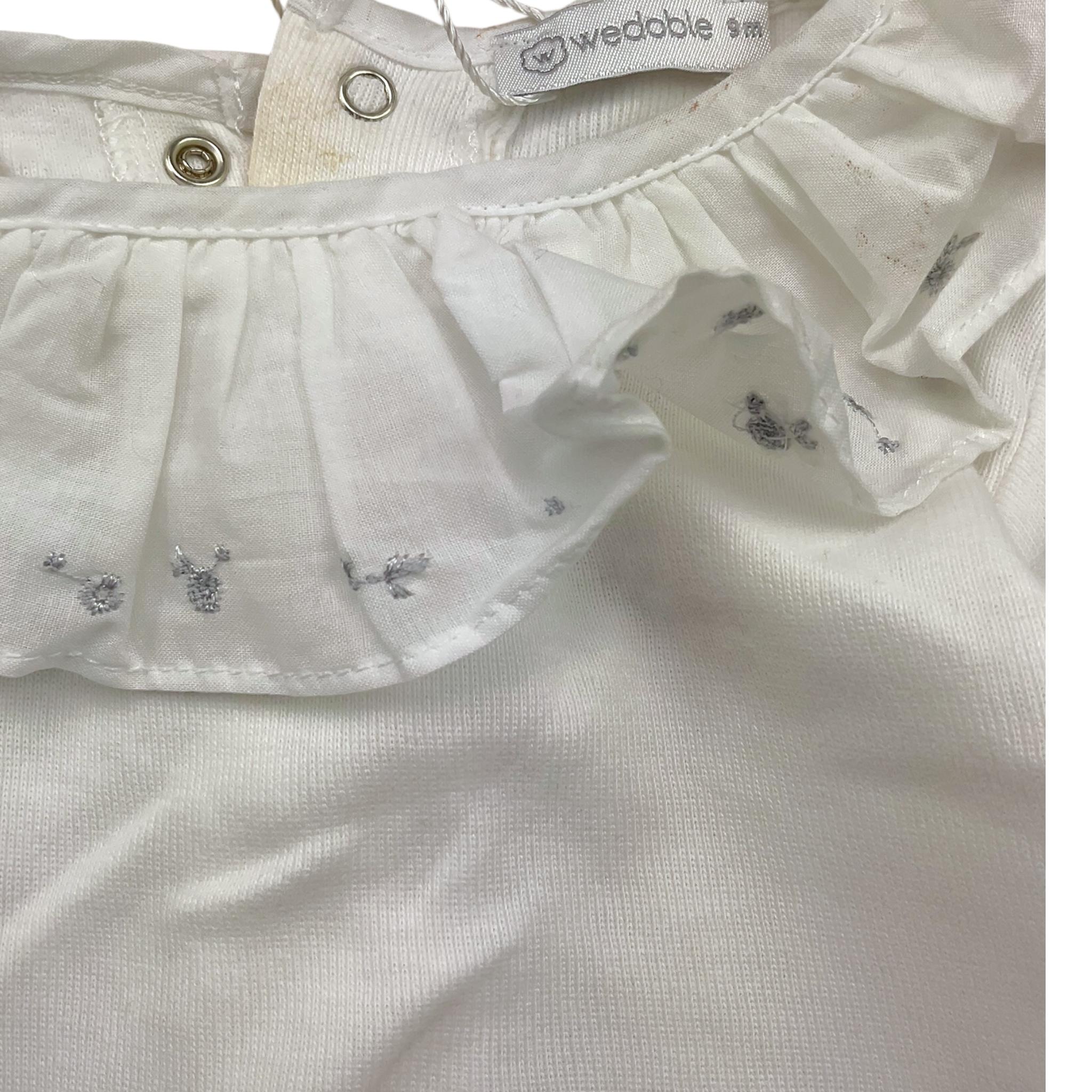 WEDOBLE body manica lunga tinta unita con colletto Bianco per Neonata I1911616E BIANCO WEDOBLE 