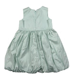 Please Abito Giromanica Tinta Unita per Bambina AB41270G73 VERDE PLEASE 