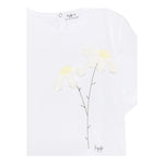 Il Gufo T-Shirt Girocollo Tinta Unita con Ricami per Bambina P25TS482MF032 BIANCO IL GUFO 