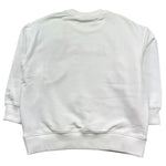 Saint Barth Felpa Chiusa Girocollo Tinta Unita con Ricami per Bambina BRIONY BIANCO SAINT BARTH 