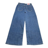 John Richmond Jeans Tingta Unita Modello A Palazzo Con Girovita Regolabile Blu Per Bambina