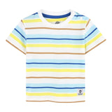 Timberland T-Shirt Tinta Unita con Fantasia A Righe per Bambino T60513 BIANCO TIMBERLAND 