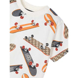 Mayoral T-Shirt Girocollo Tinta Unita con Stampa per Bambino 3038 PANNA MAYORAL 