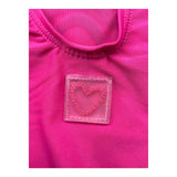 Agatha Ruiz Einteiliger Badeanzug, einfarbig, mit Fuchsia-Print für Babymädchen
