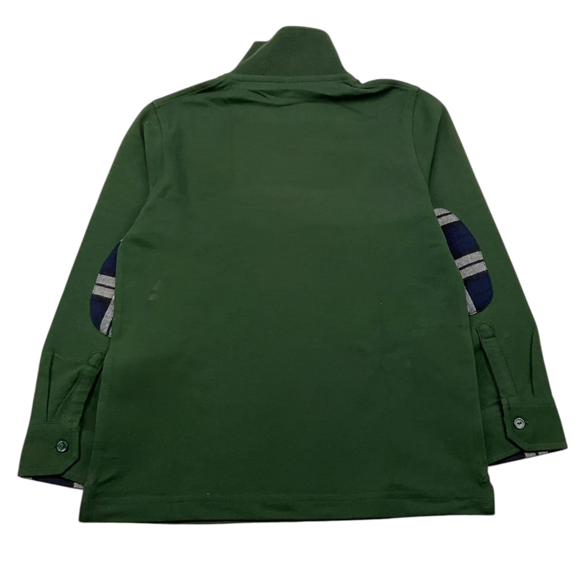 SUN68 polo manica lunga tinta unita Verde per Bambino A43309 VERDE SUN68 