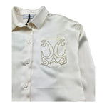 Gaelle Camicia Manica Lunga Tinta Unita con Strass per Bambina 2745CY00360 AVORIO GAELLE 