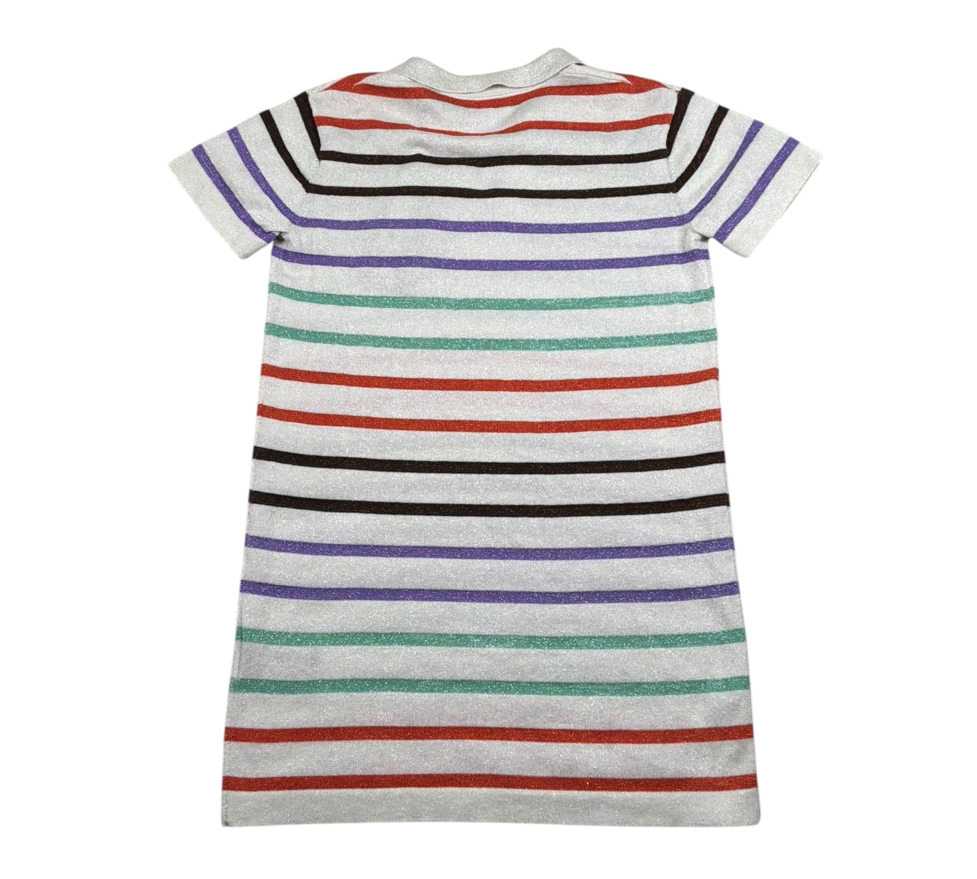 Just Cavalli Abito Mezza Manica Fantasia A Righe per Bambina JGP26079VE PANNA JUST CAVALLI 