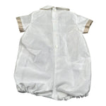 Le Bebe Pagliaccetto Mezza Manica Tinta Unita per Neonato LBB5327 BIANCO LE BEBE 