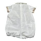 Le Bebe Pagliaccetto Mezza Manica Tinta Unita per Neonato LBB5327 BIANCO LE BEBE 
