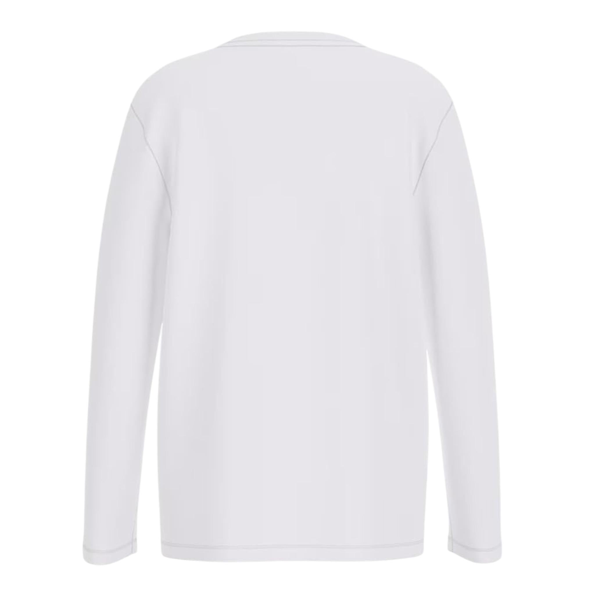 Guess Shirt Girocollo Tinta Unita con Logo per Bambino L84I29K8HM0 BIANCO GUESS 