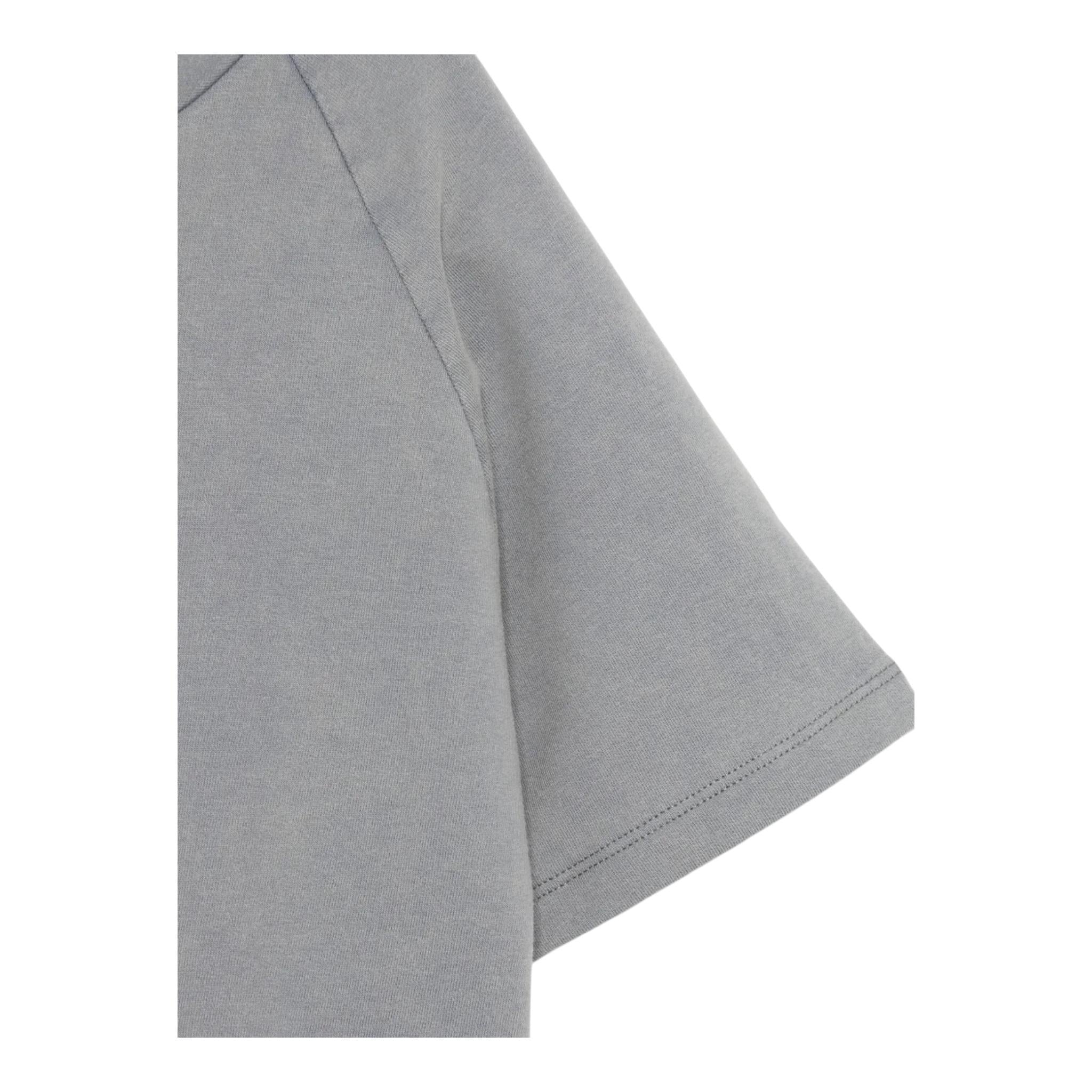 Dou Dou T-Shirt Girocollo Tinta Unita per Bambina DW8P51X GRIGIO DOU DOU 