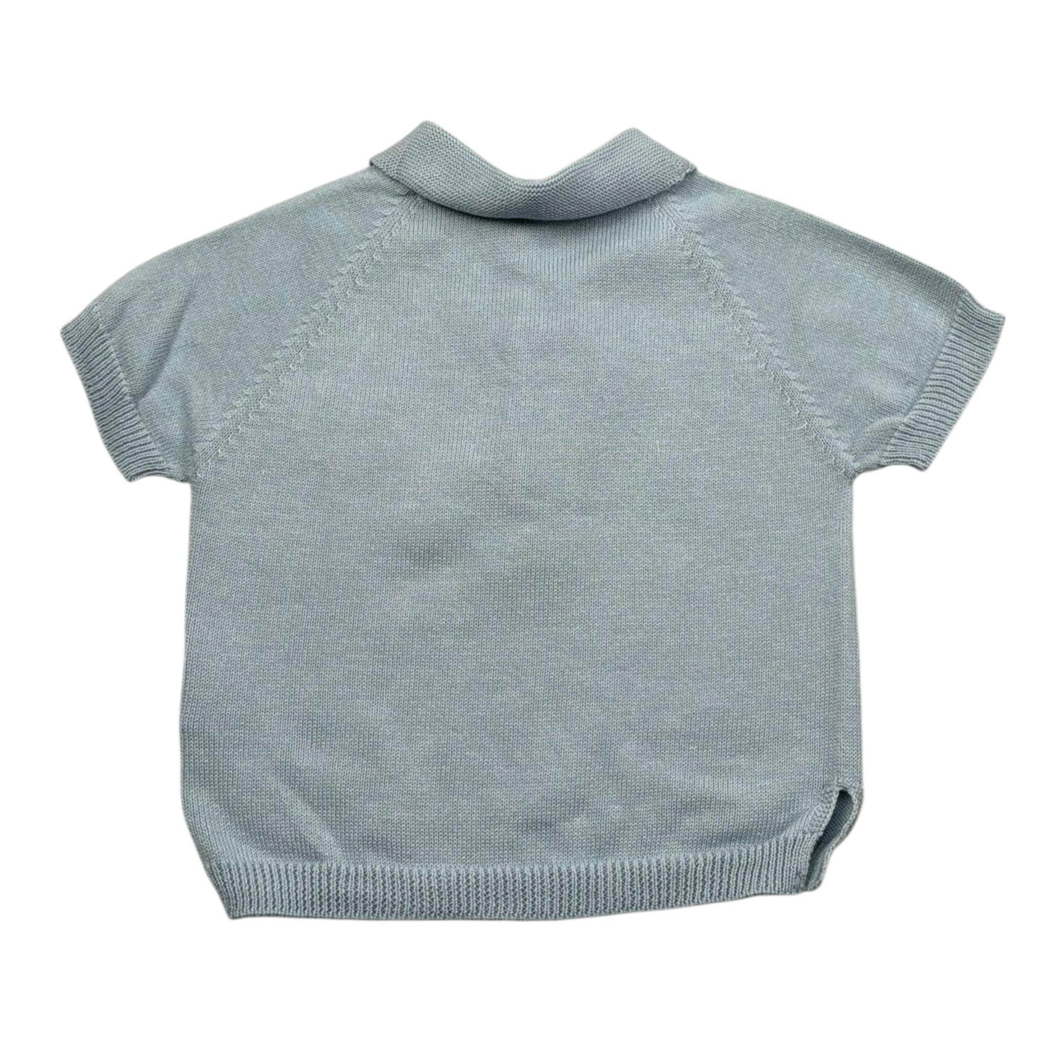 Wedoble T-Shirt Girocollo Tinta Unita per Neonato V2503319A AZZURRO WEDOBLE 