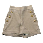 Balmain Short Tinta Unita con Finti Bottoni per Bambina BW6C89 SABBIA BALMAIN 