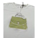 J.O. Milano T-Shirt Girocollo Tinta Unita con Stampa per Neonata 576P5N BIANCO J.O. MILANO 