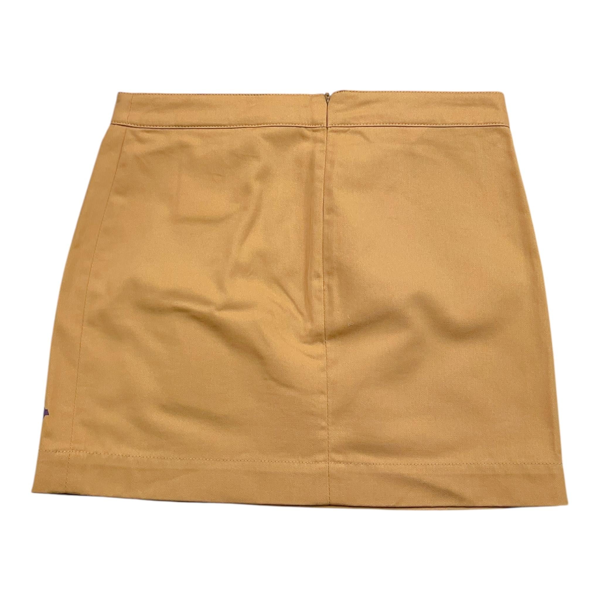 Palm Angels Gonna Tinta Unita con Stampa E Cintura per Bambina PGCU00 BEIGE PALM ANGELS 