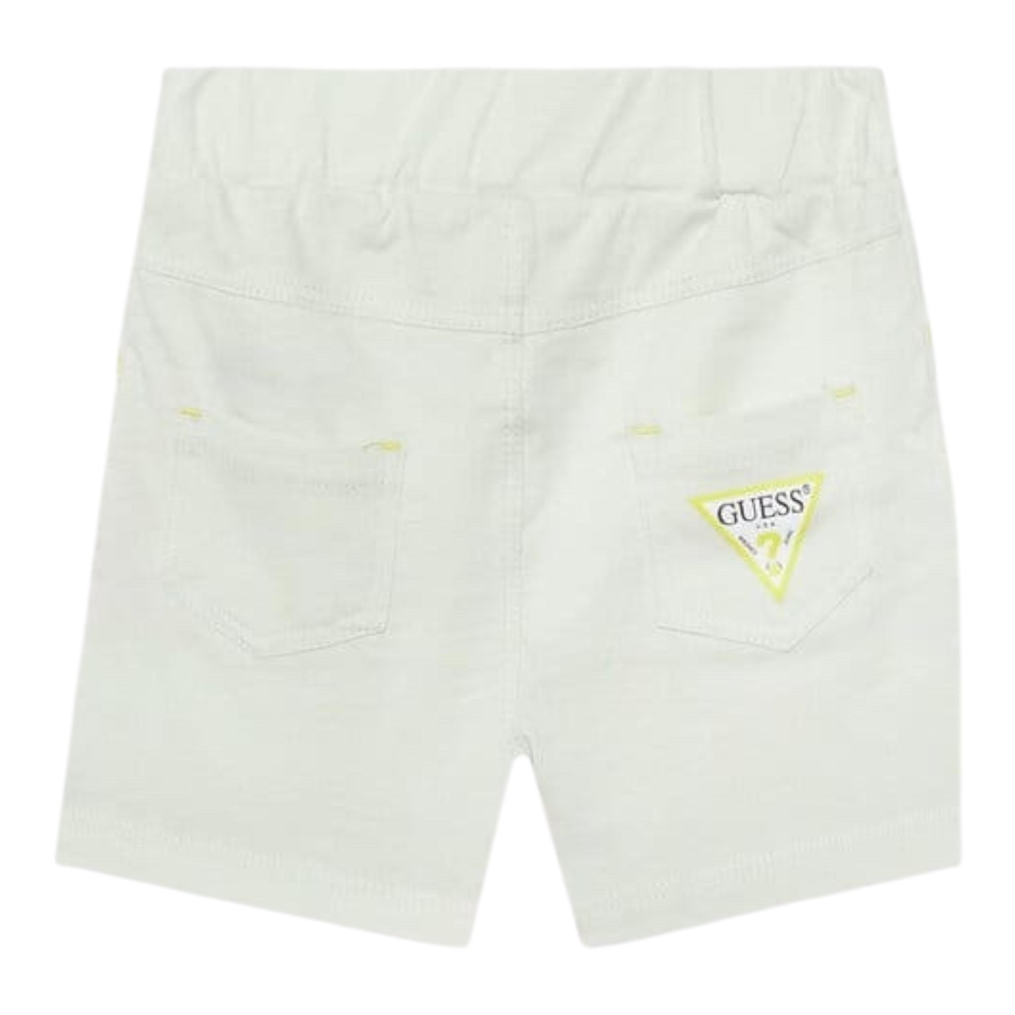 Guess Complet 2 Pezzi T-Shirt-Bermuda Bicolore per Neonato I2GG00K8HM3 VERDE ACQUA GUESS 