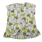 Mayoral T-Shirt Girocollo Tinta Unita con Stampa per Bambina 10477J BEIGE MAYORAL 