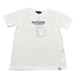 Please T-Shirt Girocollo Tinta Unita con Stampa per Bambino MBF2030B72 BIANCO PLEASE 