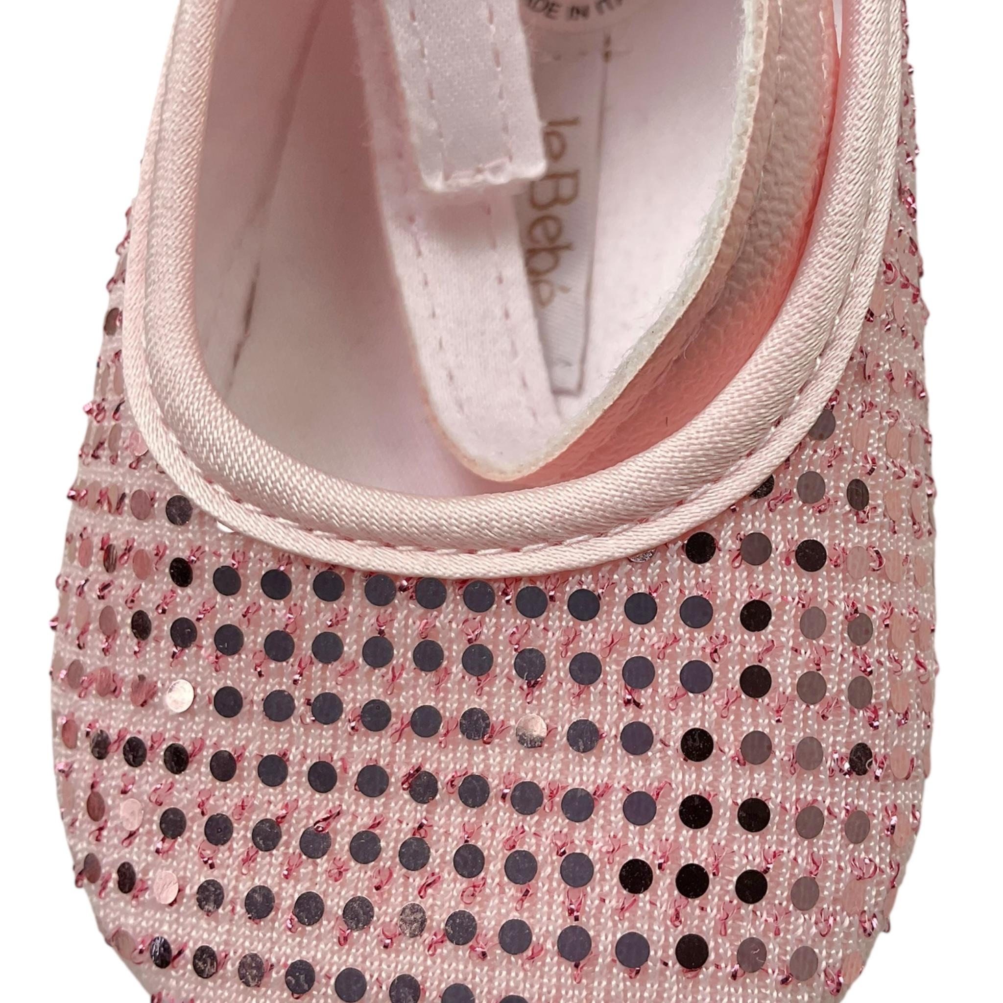Le Bebe' Ballerina Tinta Unita con Paillettes per Neonata LBG5907 ROSA LE BEBE' 
