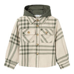 NAME IT camicia manica lunga fantasia quadri con cappuccio Beige per Bambino 13237393X BEIGE NAME IT 