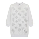 GUESS abito manica lunga tinta unita girocollo modello felpa Bianco per Bambina J4YK19KA6V4 BIANCO GUESS 