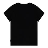 MOSCHINO t-shirt girocollo tinta unita con ricamo orso Nero per Bambino HTM04K NERO MOSCHINO 