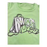 Liu Jo Abito Tinta Unita con Brillantini per Bambina KA5037J5003J VERDE LIU JO 