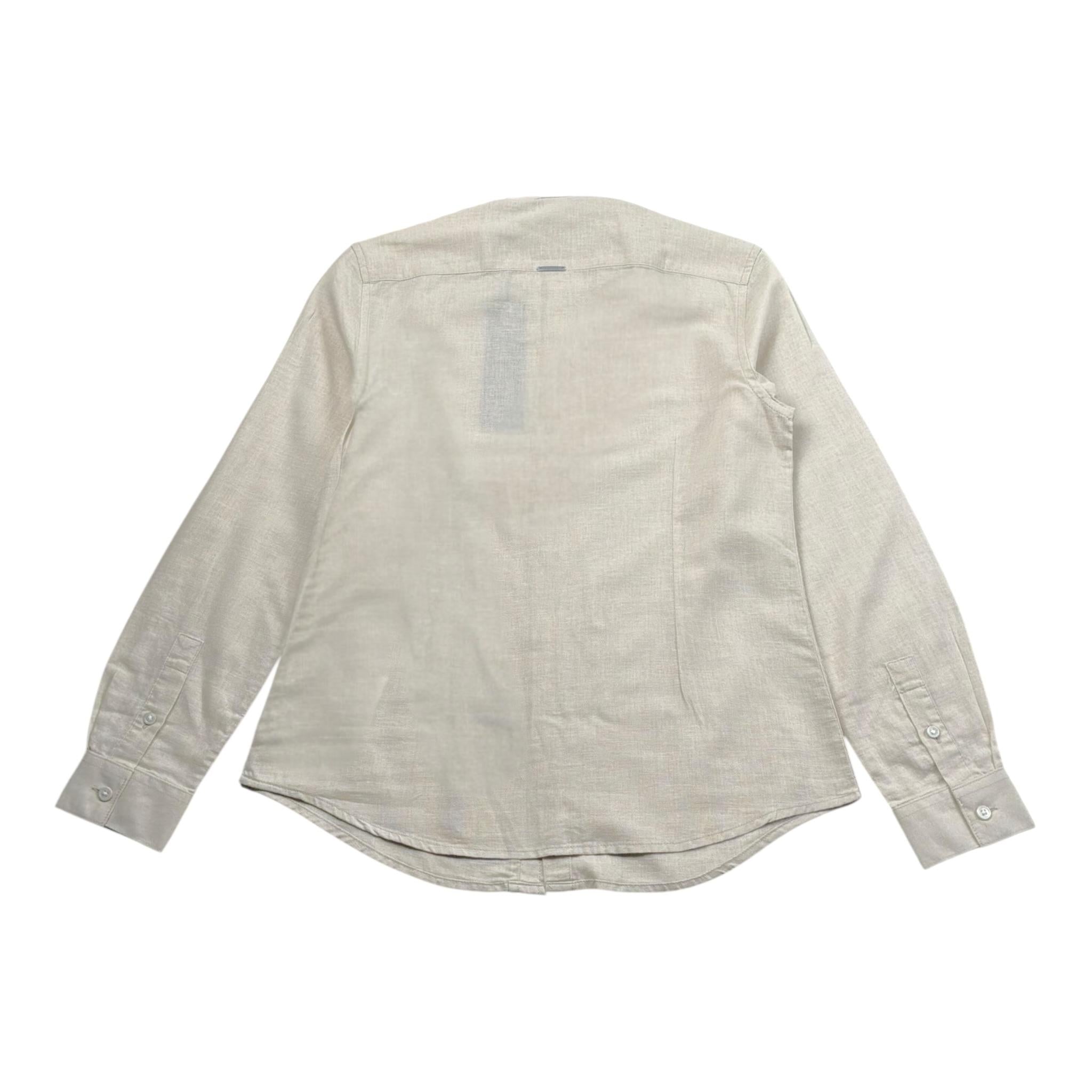 Antony Morato Camicia Tinta Unita con Fantasia Manica Lunga per Bambino SL00285 BEIGE ANTONY MORATO 