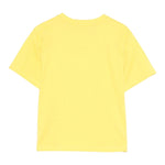 Moschino T-Shirt Girocollo Tinta Unita con Stampa per Neonato MU,04C GIALLO MOSCHINO 