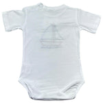 Manuel & Frank Body Mezza Manica Tinta Unita con Ricamo per Neonato MF7222I BIANCO MANUEL & FRANK 