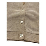 M+E' Cardigan Tinta Unita Scollo A V per Neonato UEM0574N BEIGE M+E' 