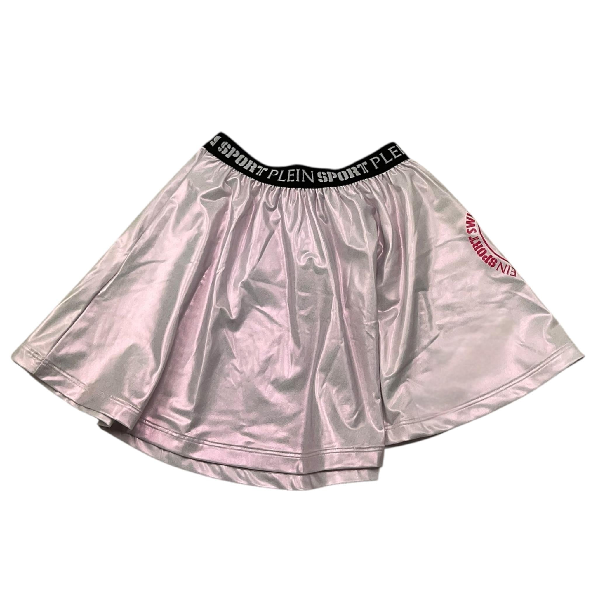 Plein Sport Swim Gonna Tinta Unita con Elastico In Vita Logato per Bambina PS25KGCU06 ROSA PLEIN SPORT SWIM 
