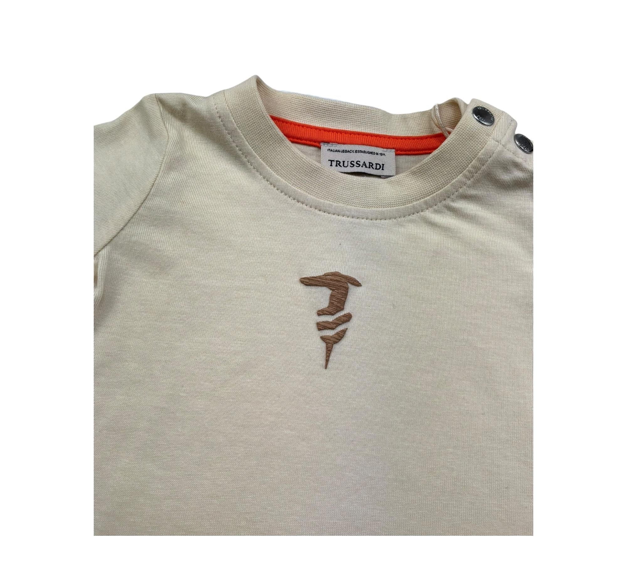 Trussardi T-Shirt Girocollo Tinta Unita  per Neonato TIP26048TS GIALLO TRUSSARDI 