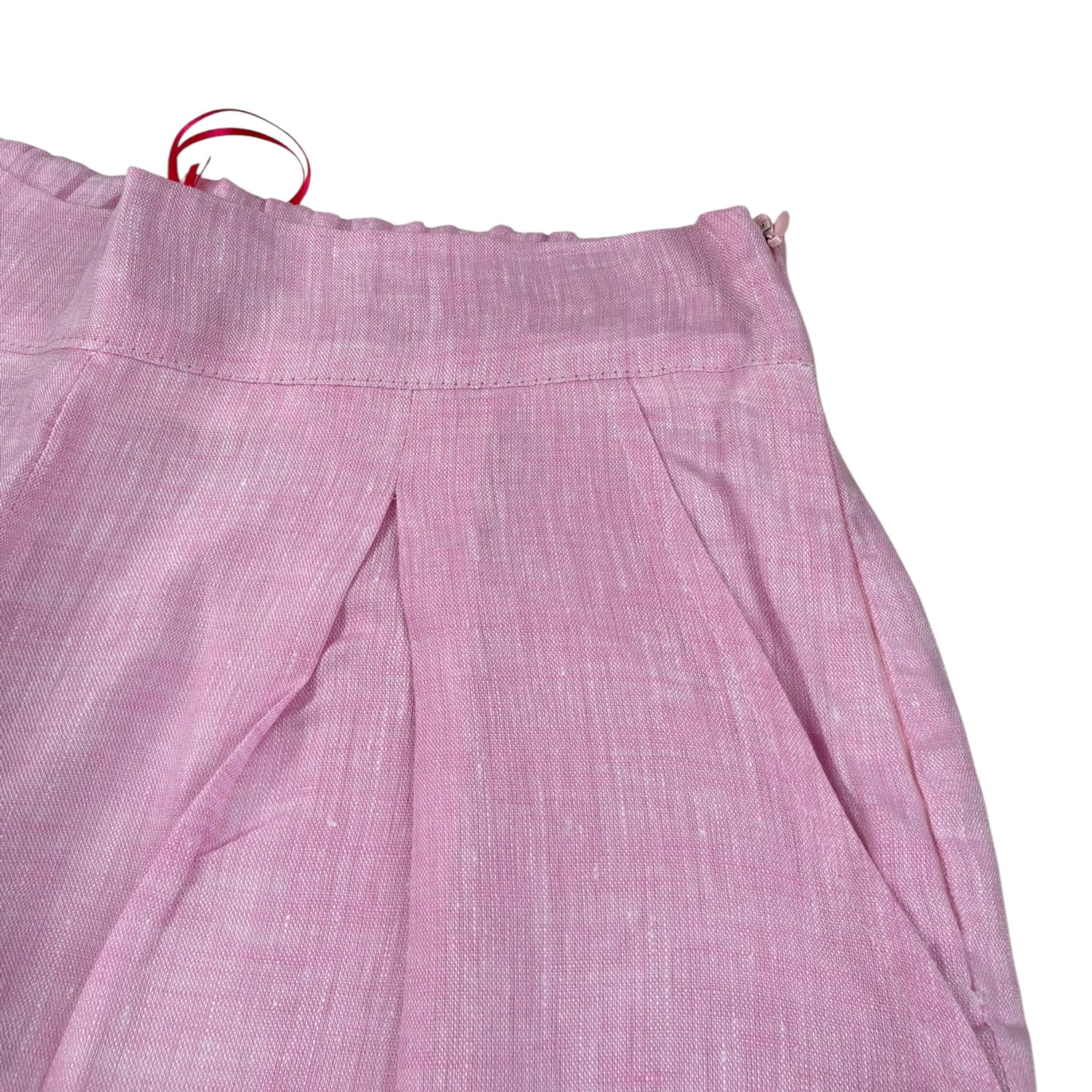 Kaos Short Tinta Unita con Elastico In Vita per Bambina KS122 ROSA KAOS 
