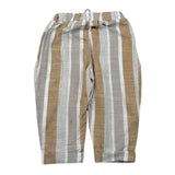 Babyvip Pantalone Tinta Unita con Elastico In Vita E Fantasia A Righe per Neonato T1297 BEIGE BABYVIP 