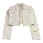 Hinnominate Giacca Modello Crop Tinta Unita per Bambina 3645JY00102 BIANCO HINNOMINATE 