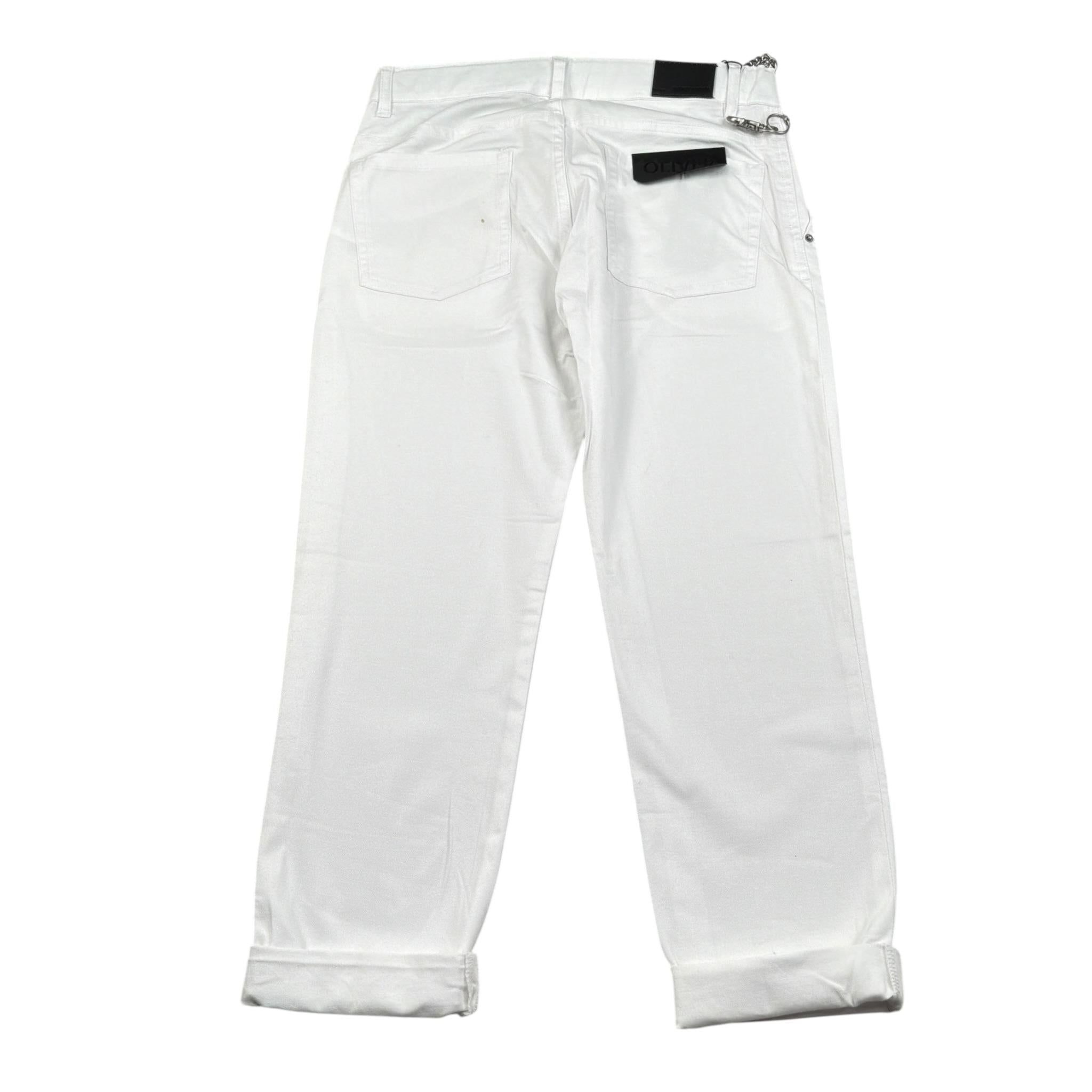 Antony Morato Pantalone tinta unita con Girovita Regolabile Bianco per Bambino MKTR00228X BIANCO ANTONY MORATO 