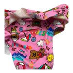 Guess Costume Mutadina Tinta Unita con Stampe per Neonata A3GZ03MP004 ROSA GUESS 